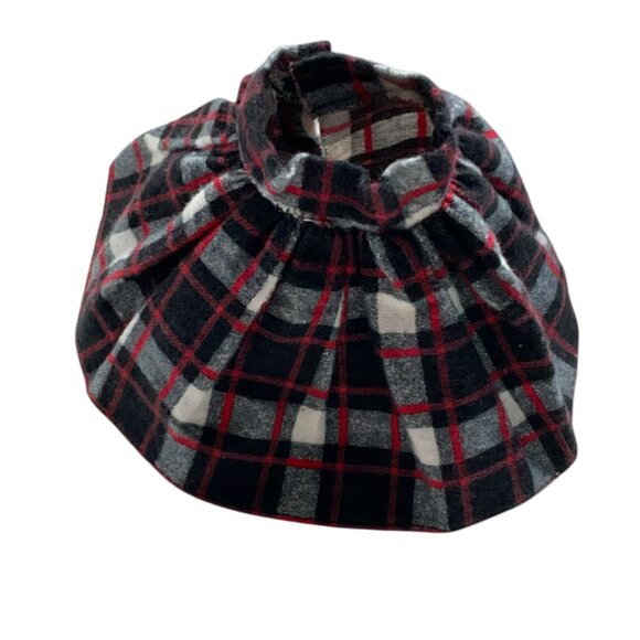 Plaid Skirt For Barbie Doll Black Red White Checkered Pattern - Picture 2 of 4